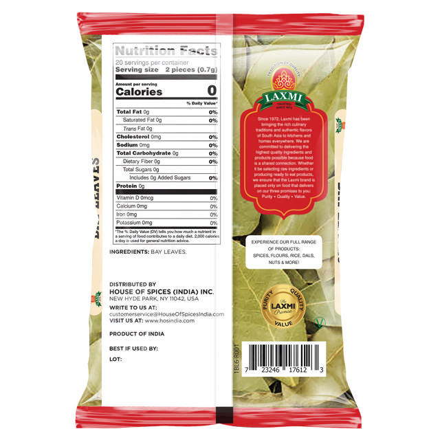 LX. BAY LEAVES 12X1/2 OZ (NONGMO)
