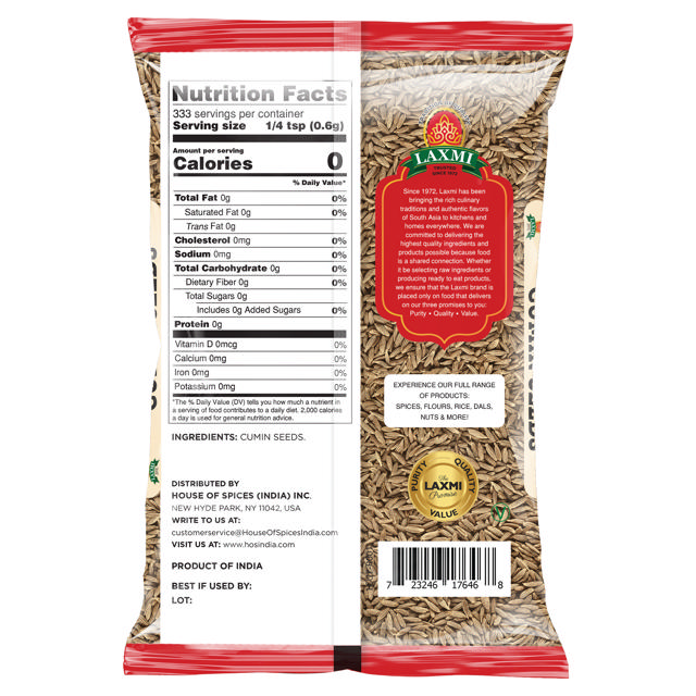 LX. CUMIN SEED 12X200 GM (NONGMO)