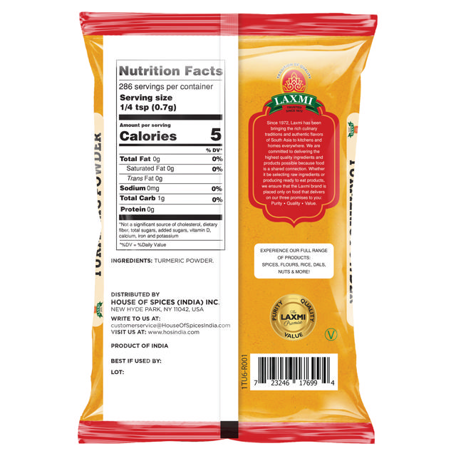 LX. TURMERIC POWDER 12X200 GM (NONGMO)