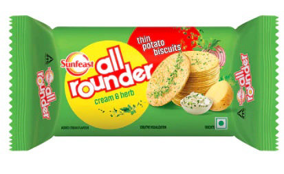 SUNFEAST ALL ROUNDER CREAM & HERB CRACKERS 72X75GM