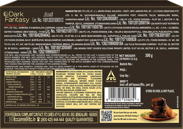 SUNFEAST DARK FANTASY CHOCO MELTZ 24X300 GM