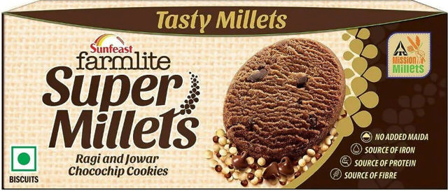 SUNFEAST SUPER MILLETS CHOCOCHIP COOKIES 36X75 GM